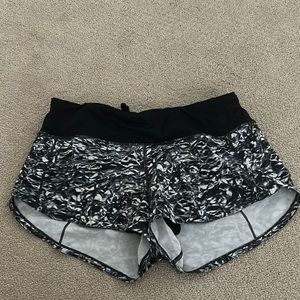 Black and white Lulu Lemon shorts!